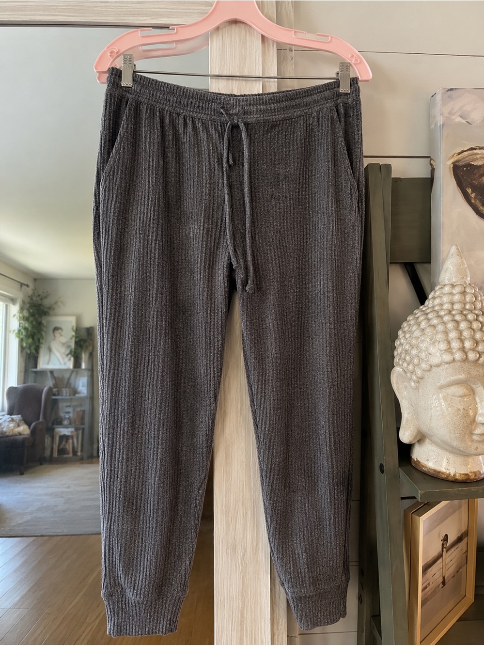 Danskin Gray Ribbed Lounge Pants